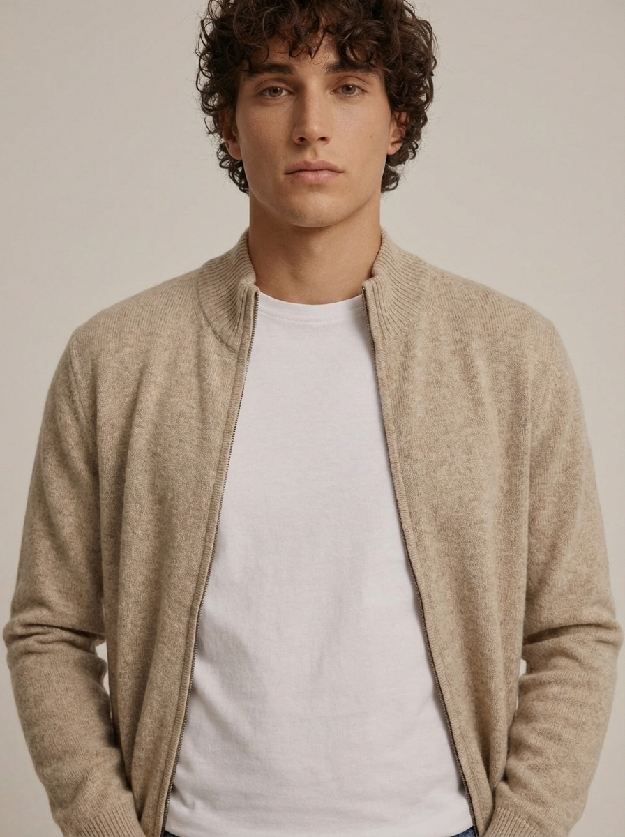 Belmont Cashmere Zip