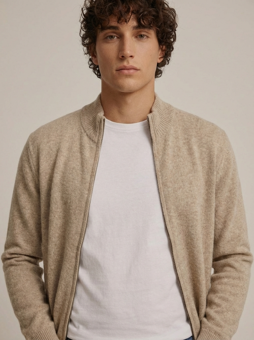 Belmont Cashmere Zip
